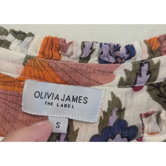 Olivia James The Label Ro Maxi Button Front Floral Dress Size Small - Picture 3 of 7